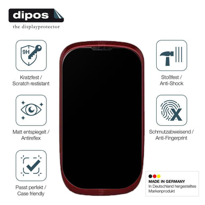 2x 9H Schutzfolie matt für Coolpad 8020 Panzerfoli (7)