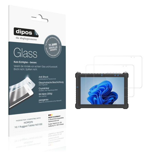 2x 9H Schutzfolie für NORQIN 10.1 Rugged Tablet N5 (1)