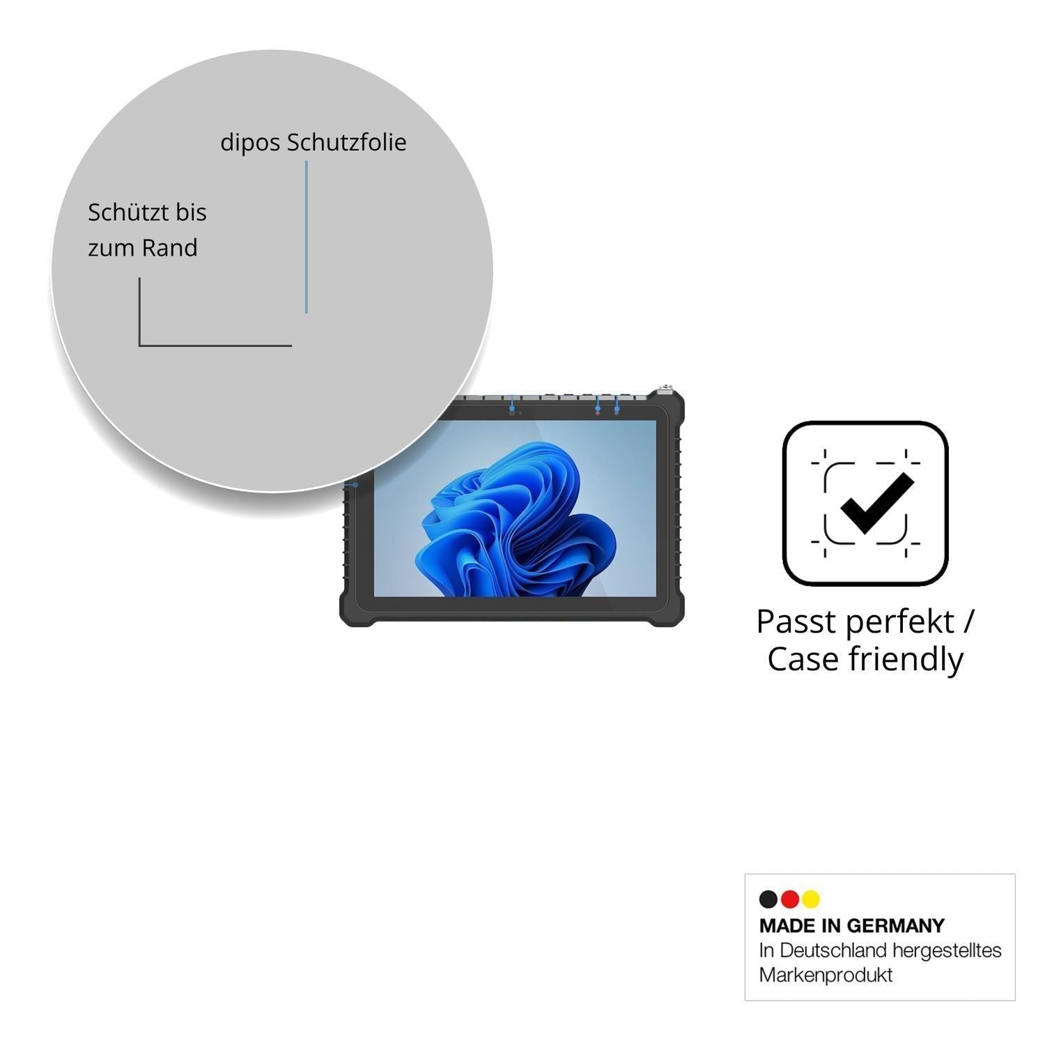 2x 9H Schutzfolie für NORQIN 10.1 Rugged Tablet N5 (6)