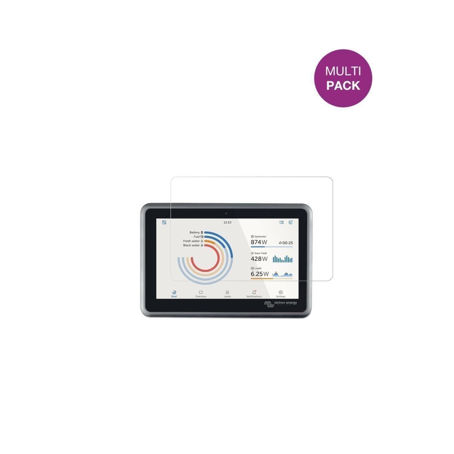 2x Schutzfolie klar für Victron Ekrano GX Display- (2)