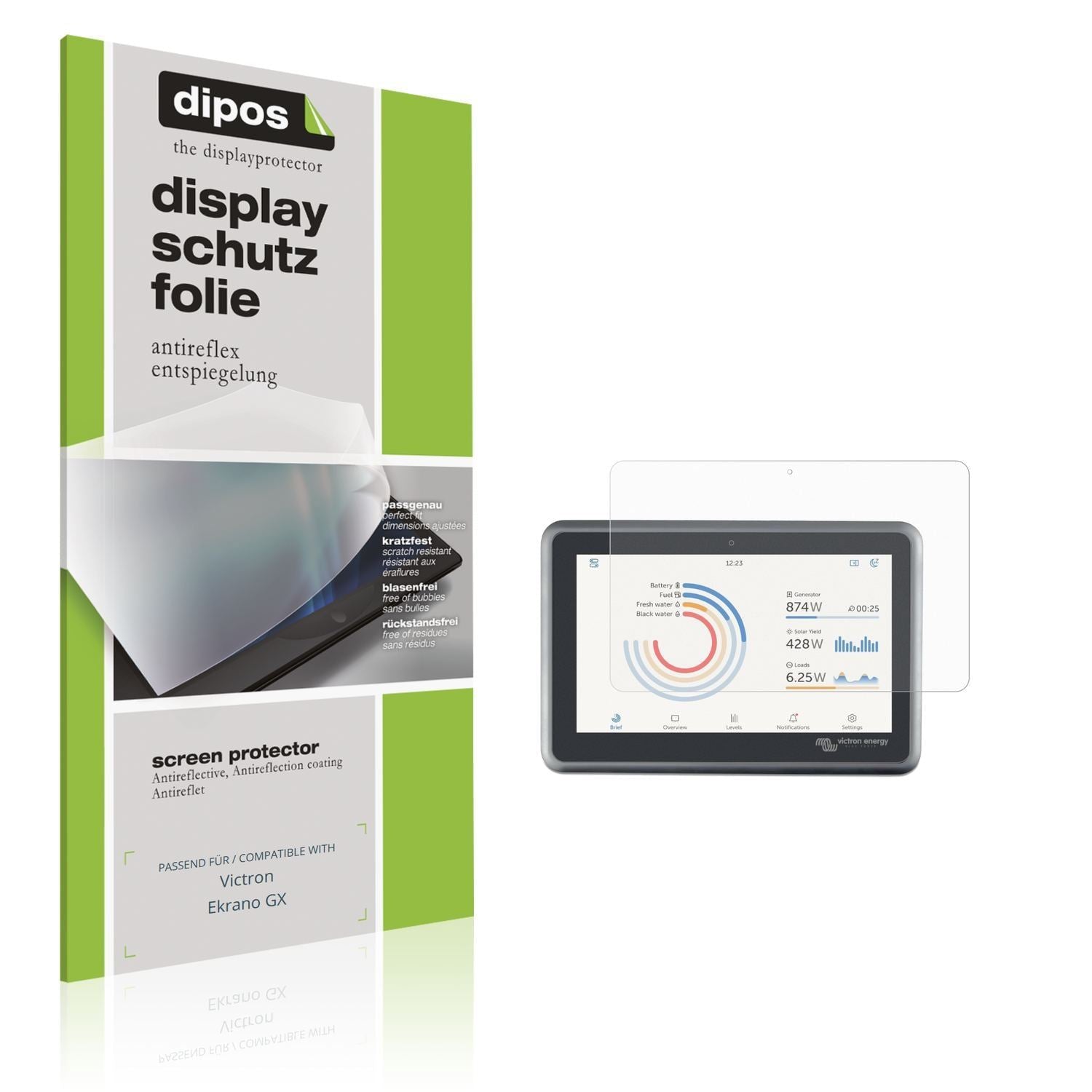 2x Schutzfolie matt für Victron Ekrano GX Display- (1)