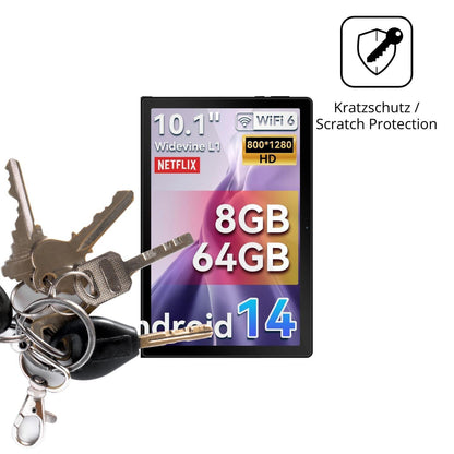 2x Schutzfolie klar für Laptok LA10BK Display-Schu (4)