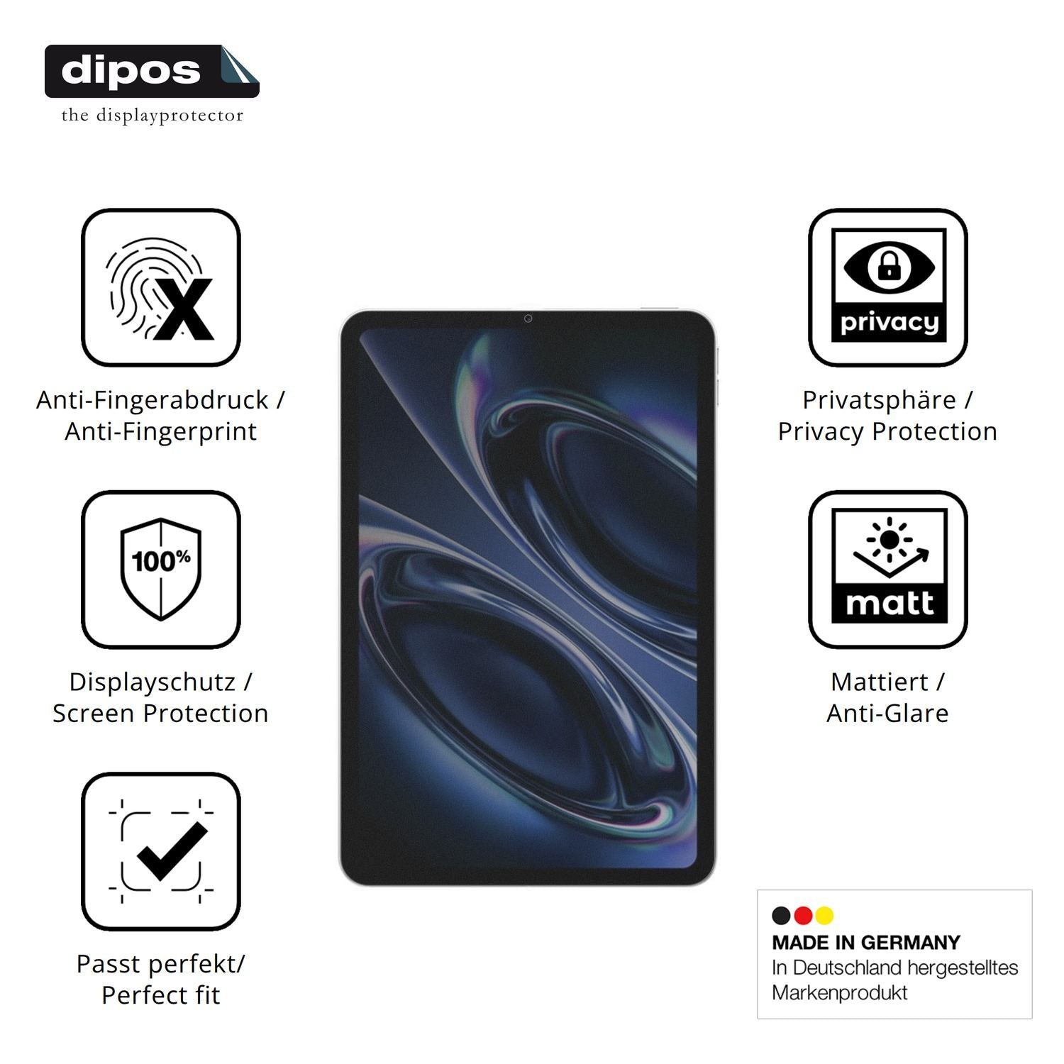 Blickschutzfolie für Redmi K Pad 2 matt Schutzfoli (5)
