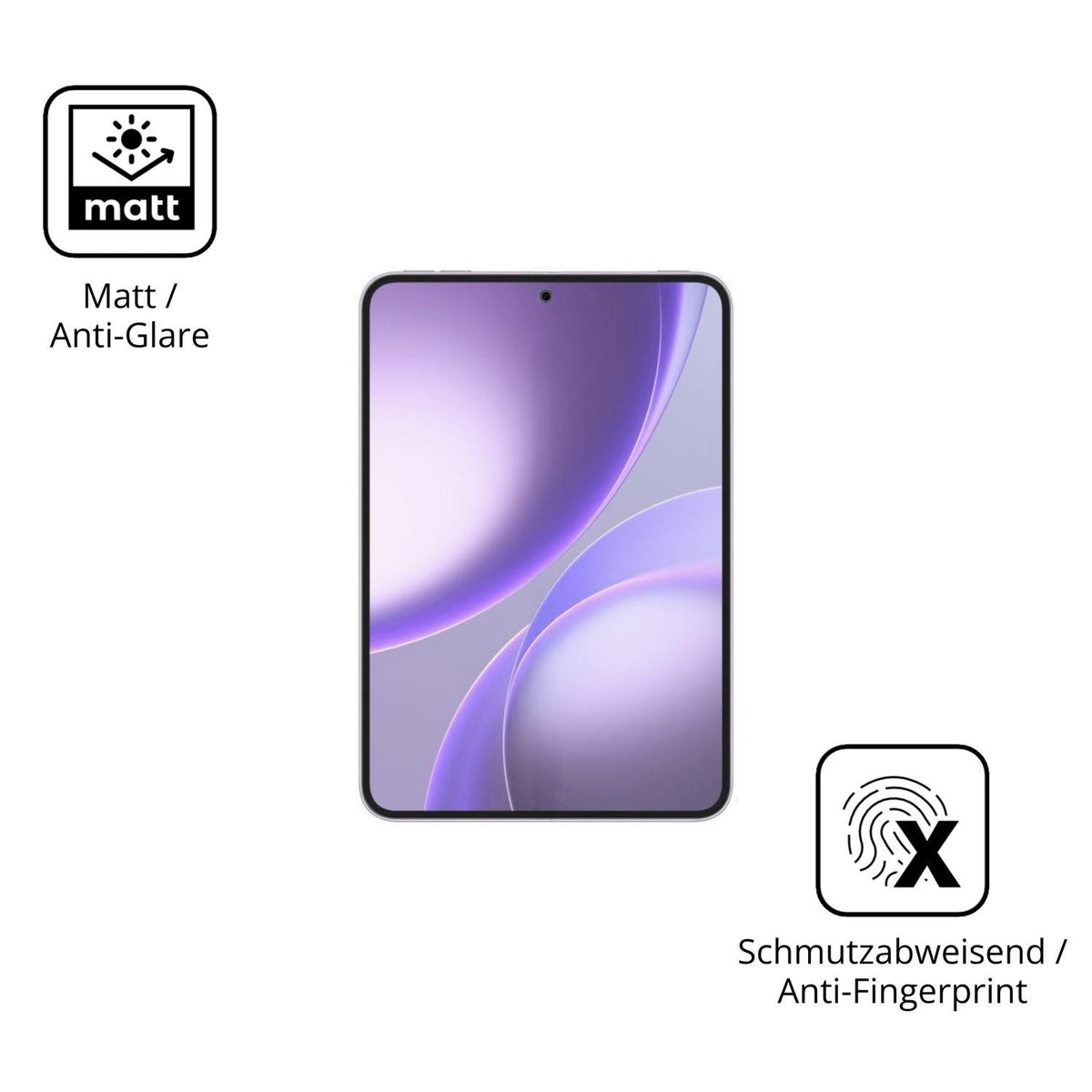 2x Schutzfolie matt für Oppo Pad Mini Display-Schu (5)