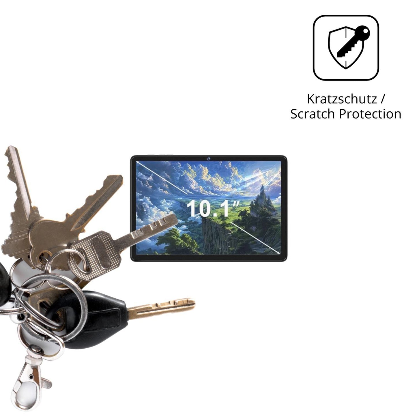 2x Schutzfolie matt für fezawio F12 Display-Schutz (4)