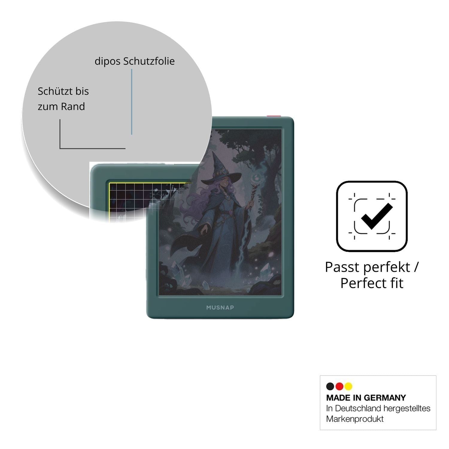 Blickschutzfolie für Musnap Neo C matt Schutzfolie (4)
