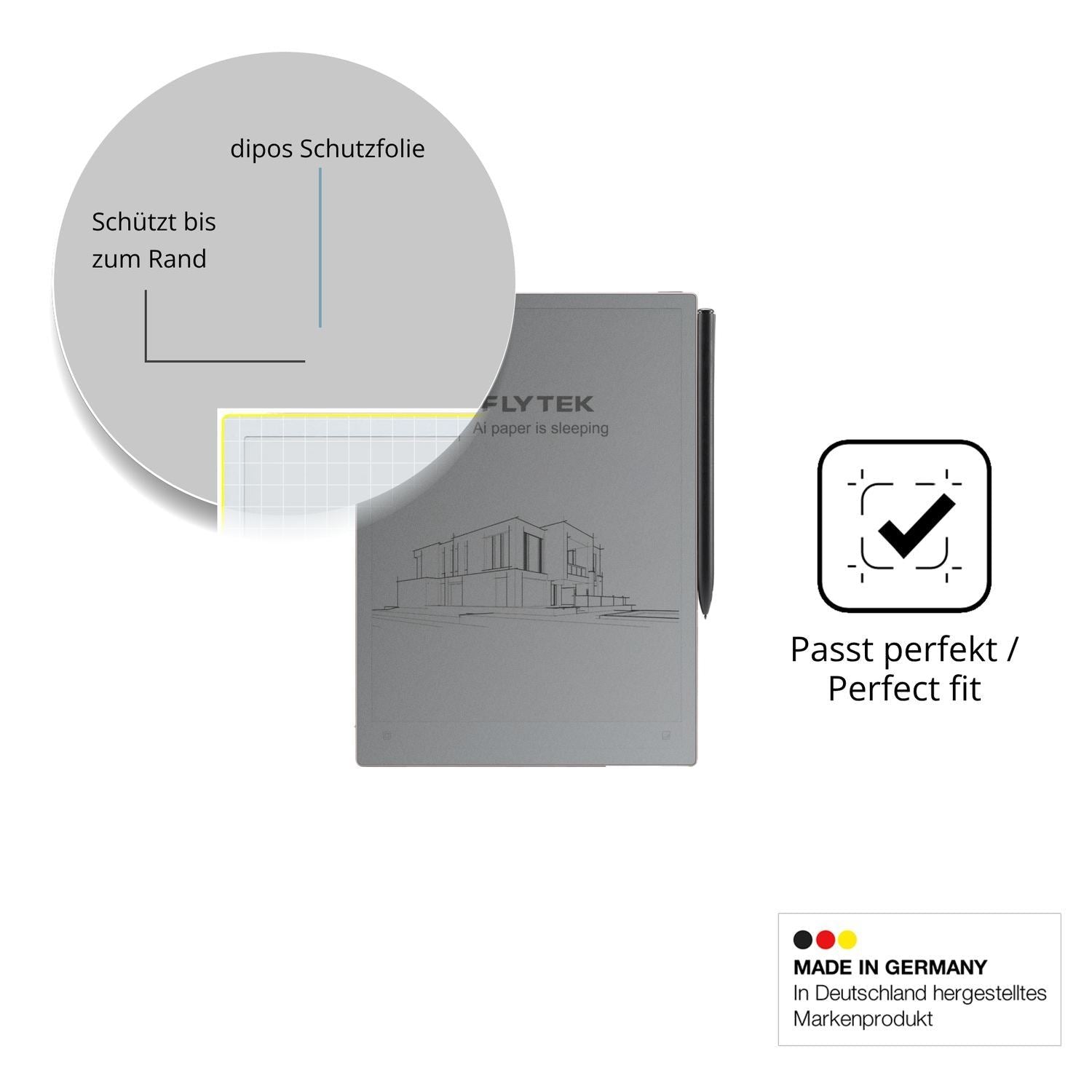 Blickschutzfolie für iFLYTEK AINOTE 2 10.7 matt Sc (4)