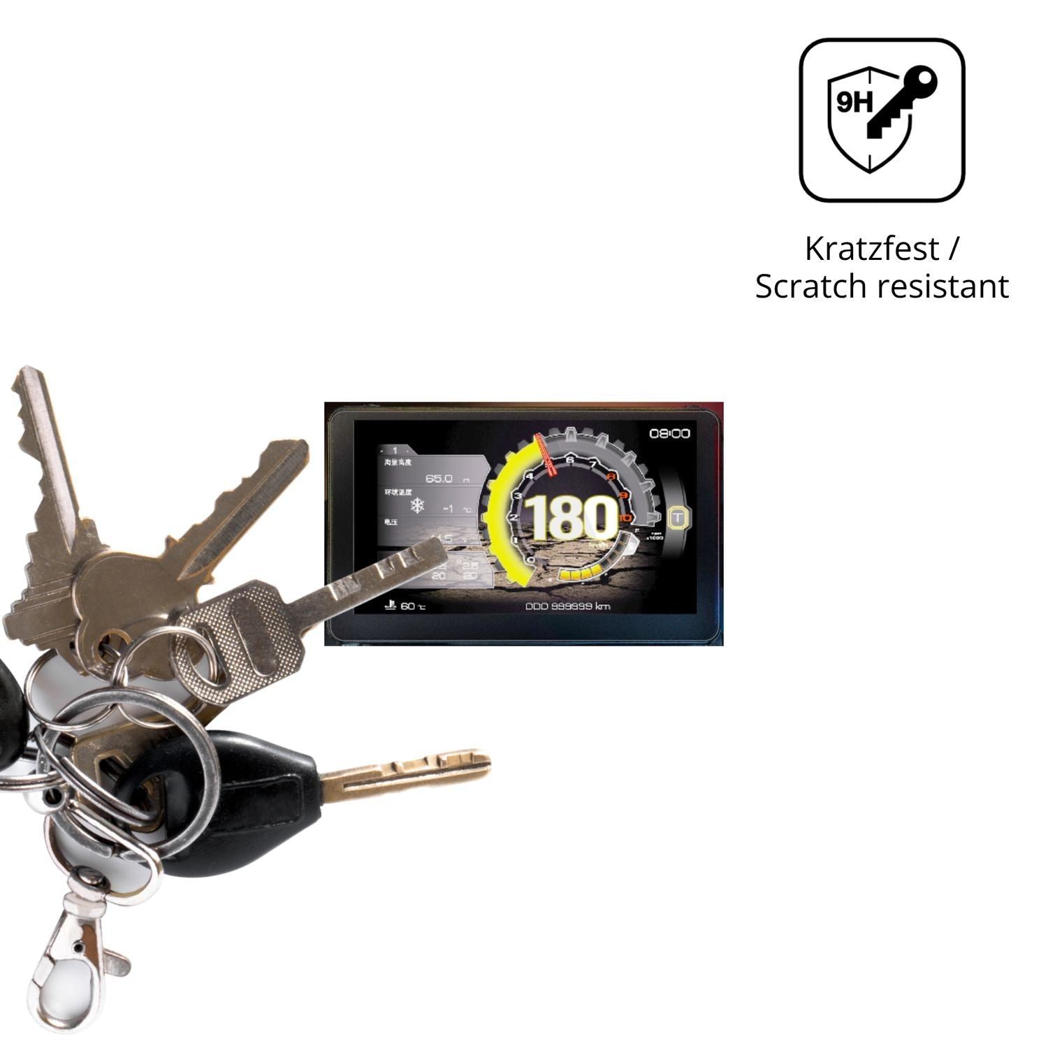 2x 9H Schutzfolie für Zontes 368G 2025 Panzerfolie (3)