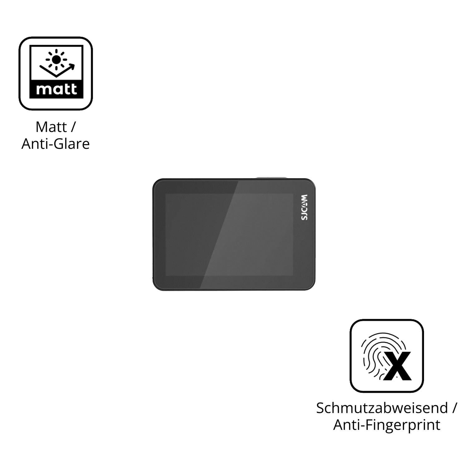 4x Schutzfolie matt für SJCAM SJ11 Display-Schutzf (5)
