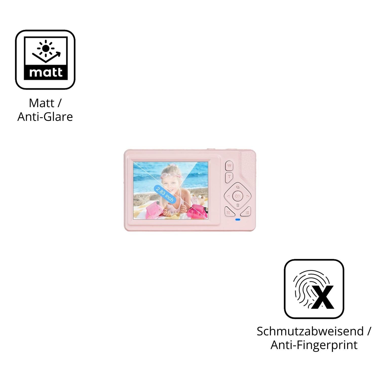4x Schutzfolie matt für Aroeally CD-W8 Display-Sch (5)