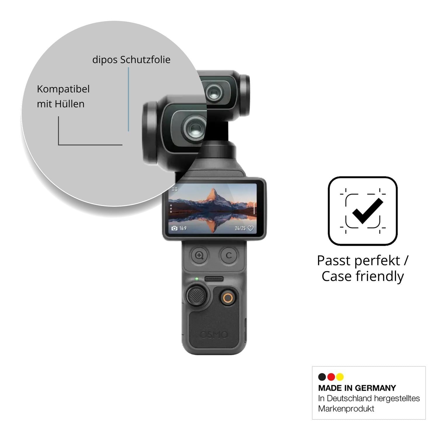 4x Schutzfolie klar für DJI Osmo Pocket 4 Display- (6)