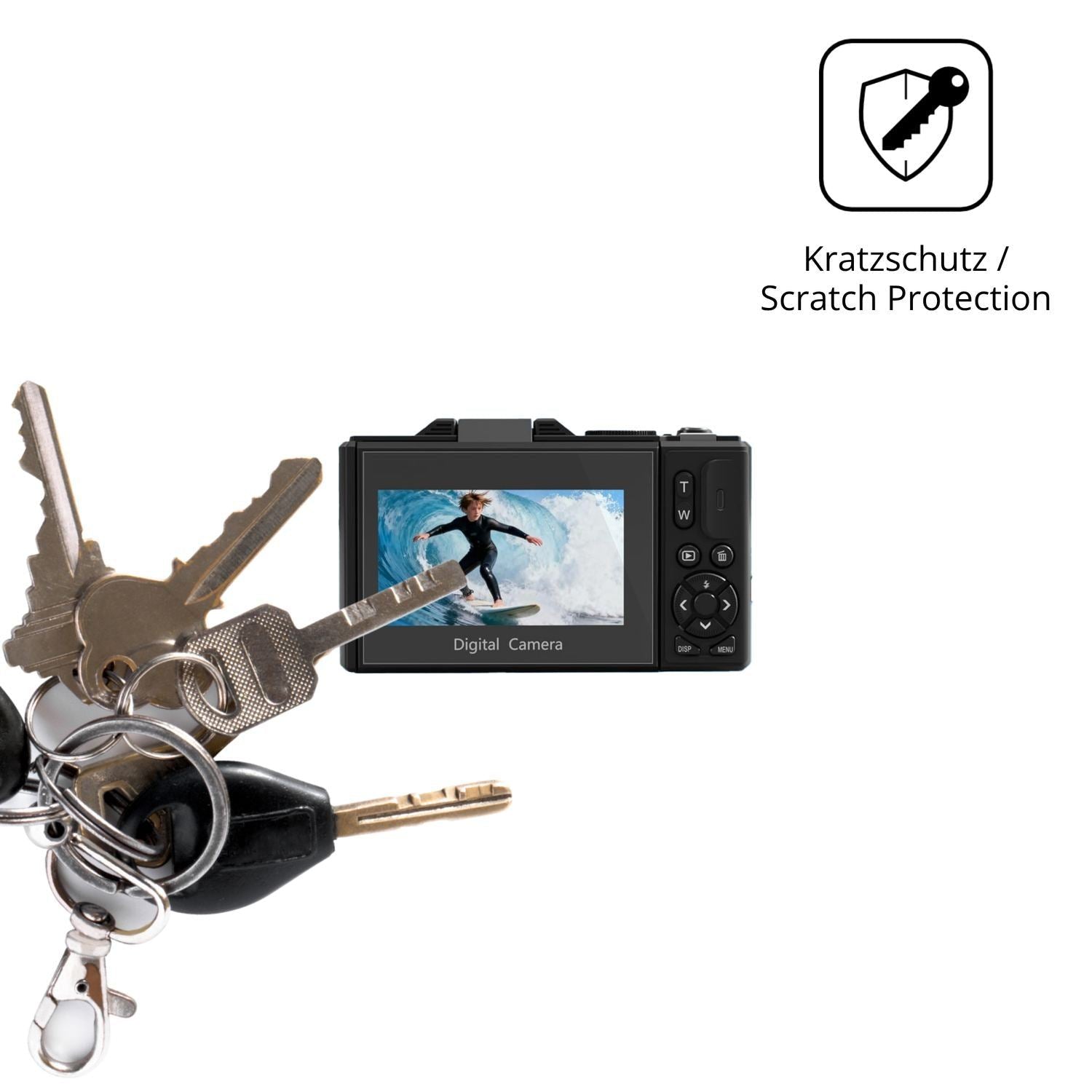 4x Schutzfolie klar für EYEPICK WD08-5K Display-Sc (4)