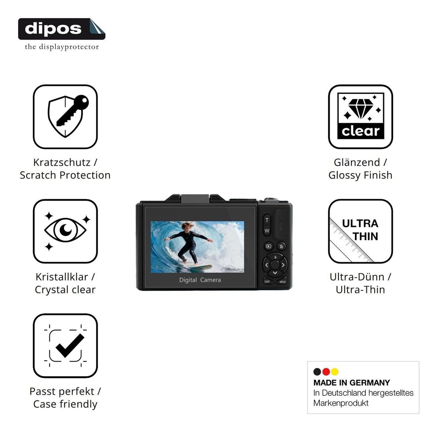 4x Schutzfolie klar für EYEPICK WD08-5K Display-Sc (7)