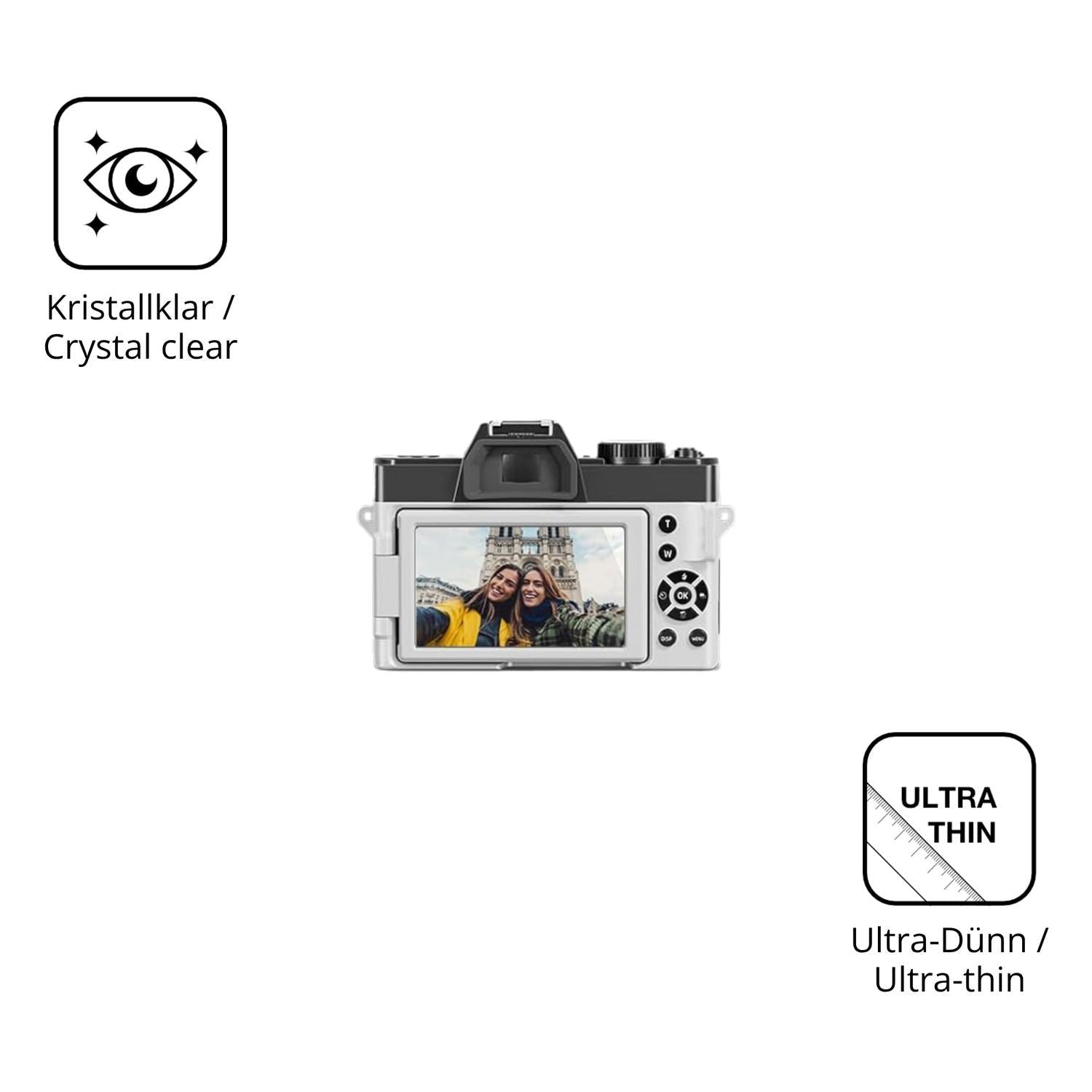 4x Schutzfolie klar für NBD EU-S100-DP Display-Sch (5)