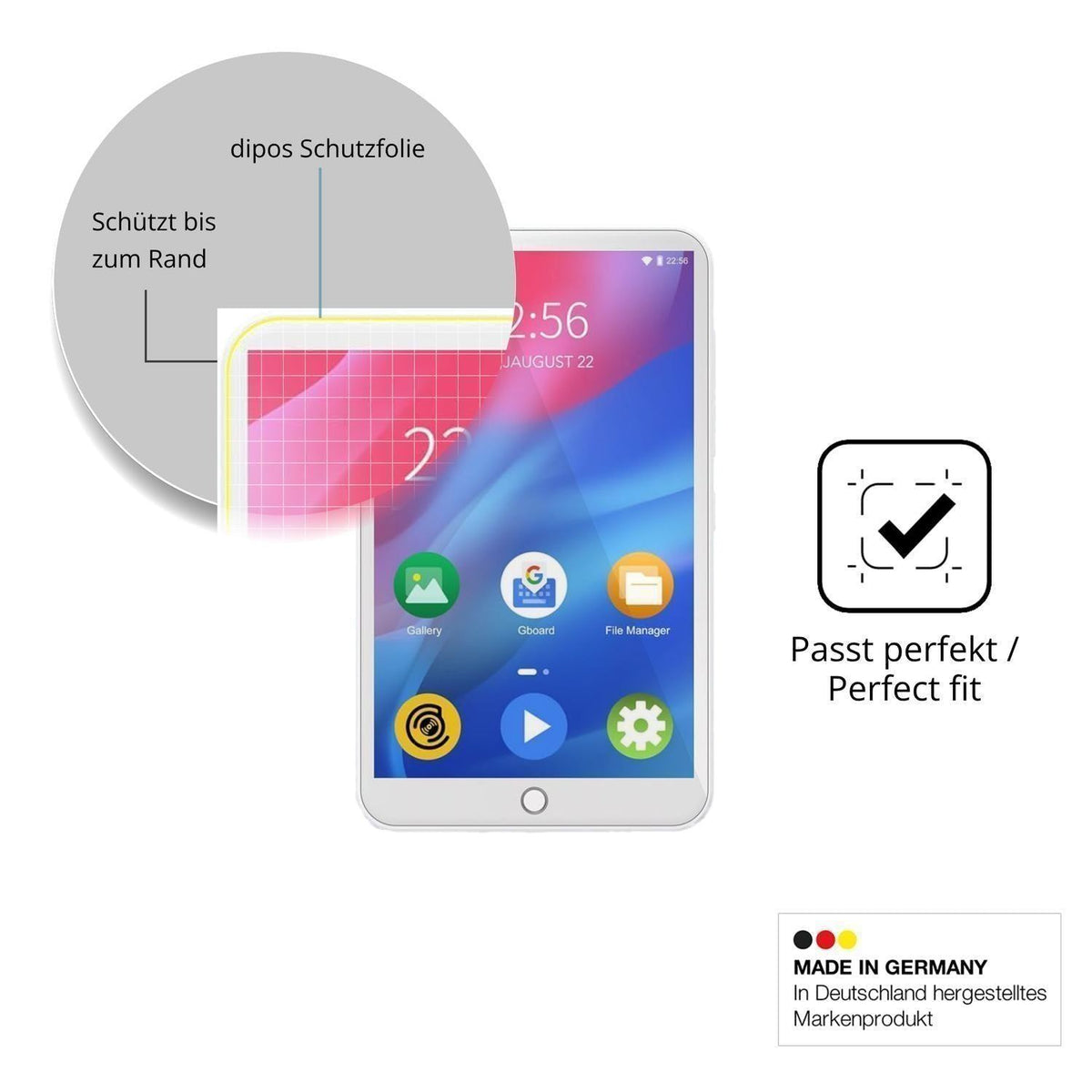 2x 3D Full Cover Schutzfolie für MECHEN H1 Pro (6)