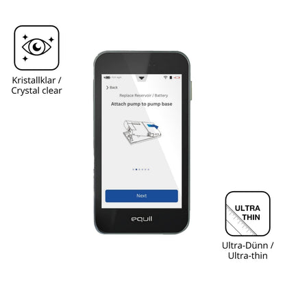 4x Schutzfolie klar für Equil S Patch 300U PDA Dis (5)