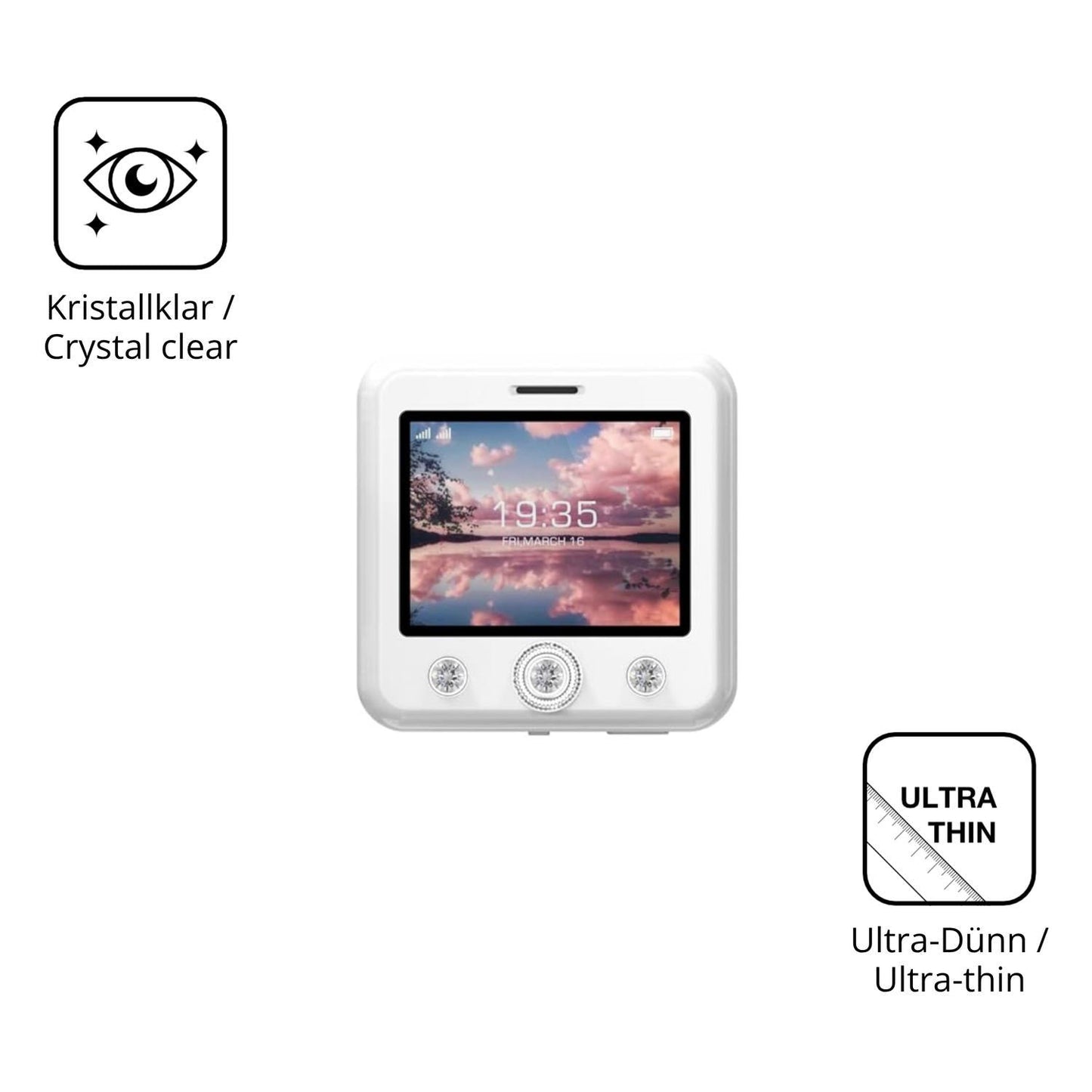 4x Schutzfolie klar für Onestyle Diamond Display-S (5)