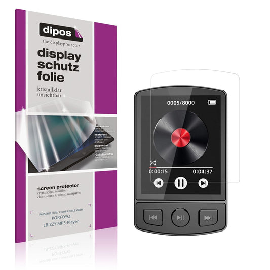 4x Schutzfolie klar für PORFOYO LB-ZZY MP3-Player  (1)