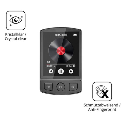 2x 9H Schutzfolie für PORFOYO LB-ZZY MP3-Player Pa (5)