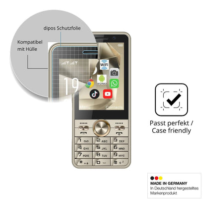 4x Schutzfolie matt für PUSOKEI Senioren-Handy 3.5 (6)