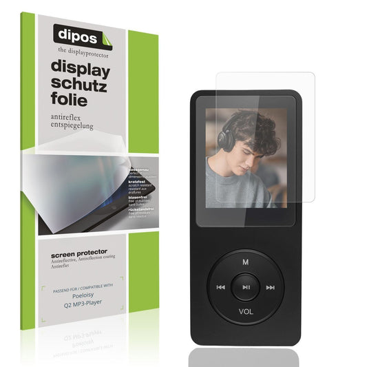 4x Schutzfolie matt für Poeloisy Q2 MP3-Player Dis (1)