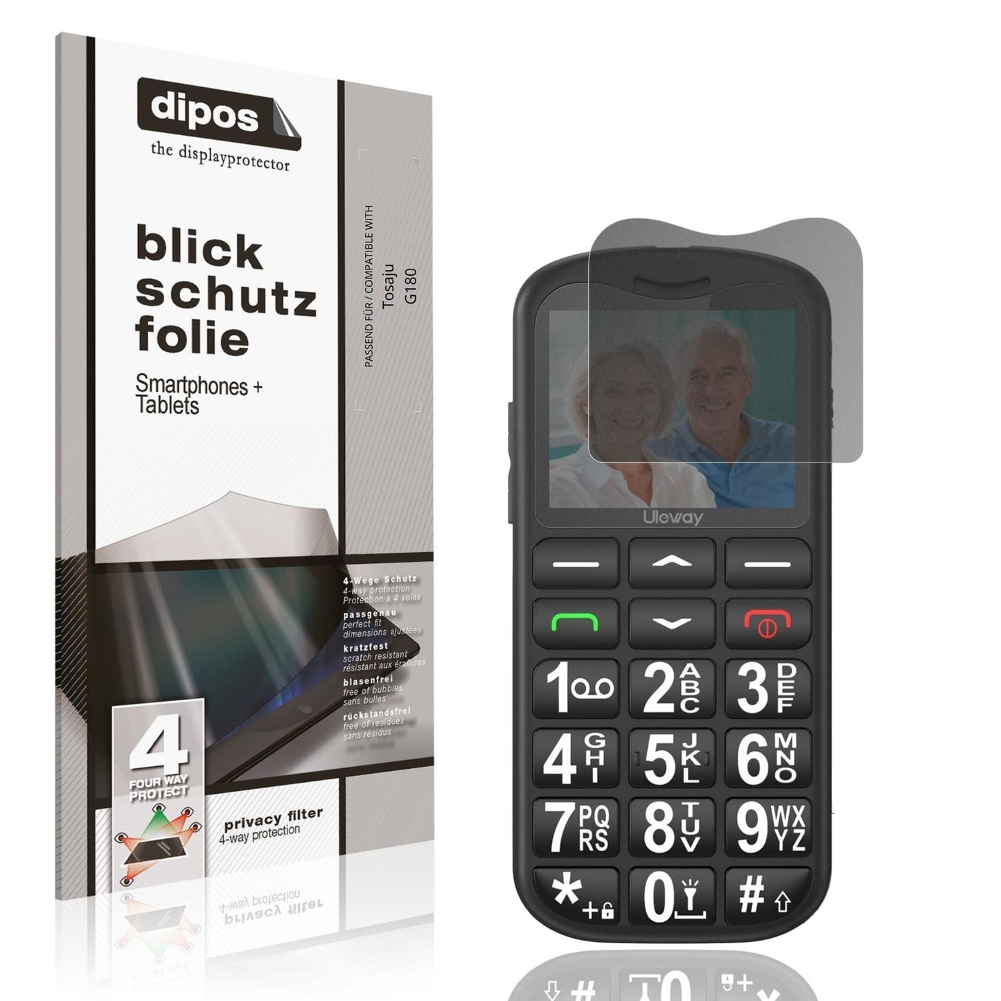 Blickschutzfolie für Tosaju G180 matt Schutzfolie  (1)