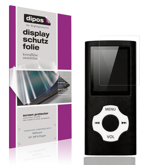4x Schutzfolie klar für Witfoam W1 MP3-Player Disp (1)