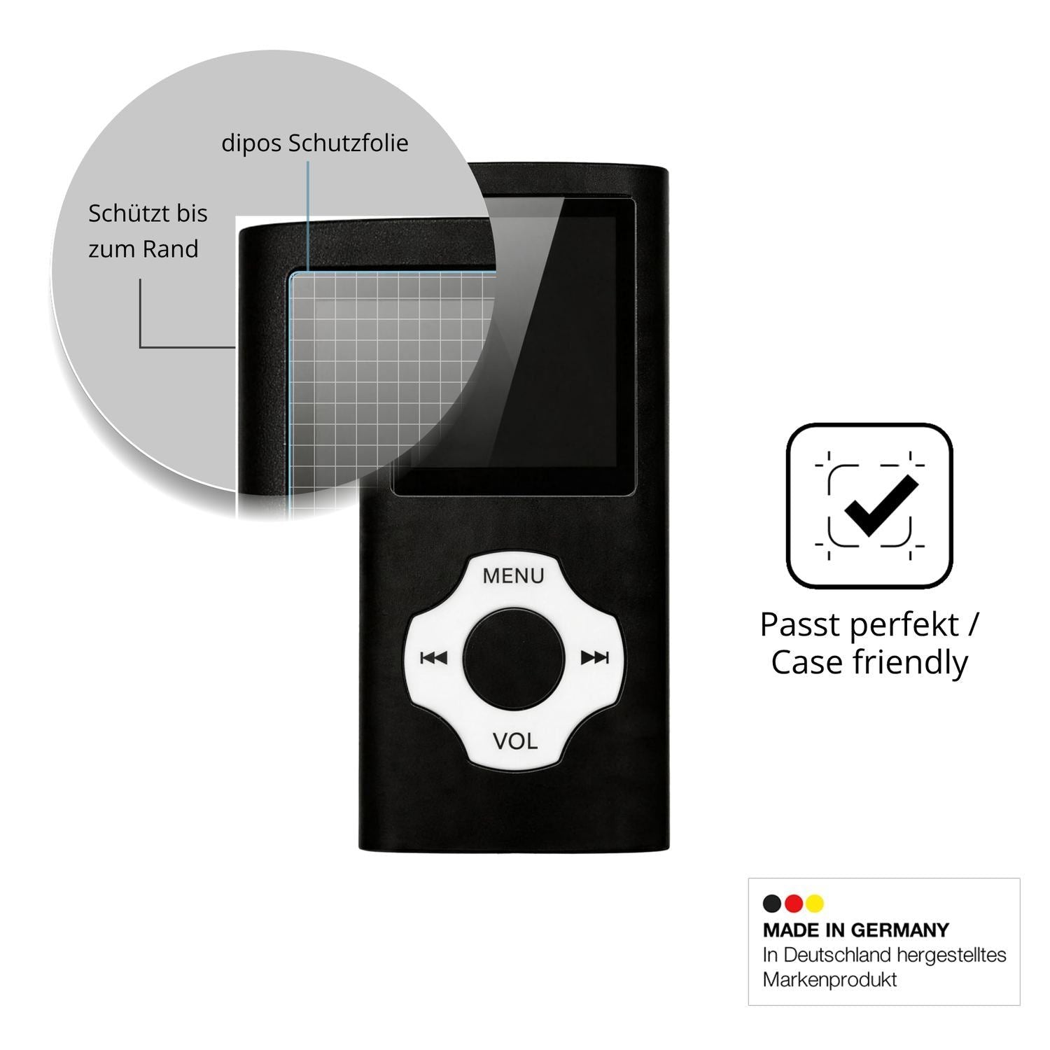 2x 9H Schutzfolie für Witfoam W1 MP3-Player Panzer (6)