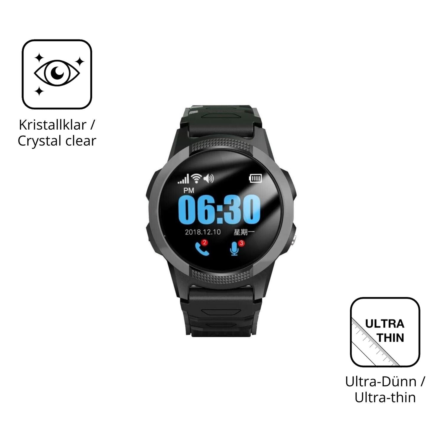 6x Schutzfolie klar für NikuTRAX NC120E Display-Sc (5)