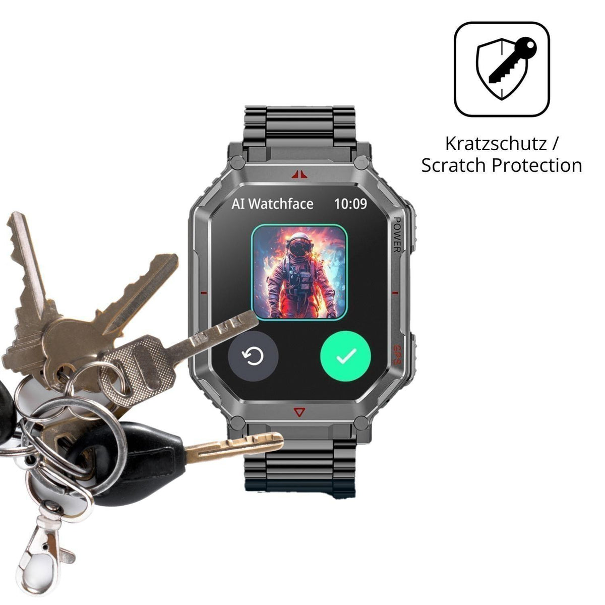 6x Schutzfolie matt für Mingdaln 2.01 GPT Smartwat (4)