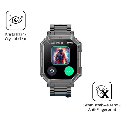 2x 9H Schutzfolie für Mingdaln 2.01 GPT Smartwatch (5)