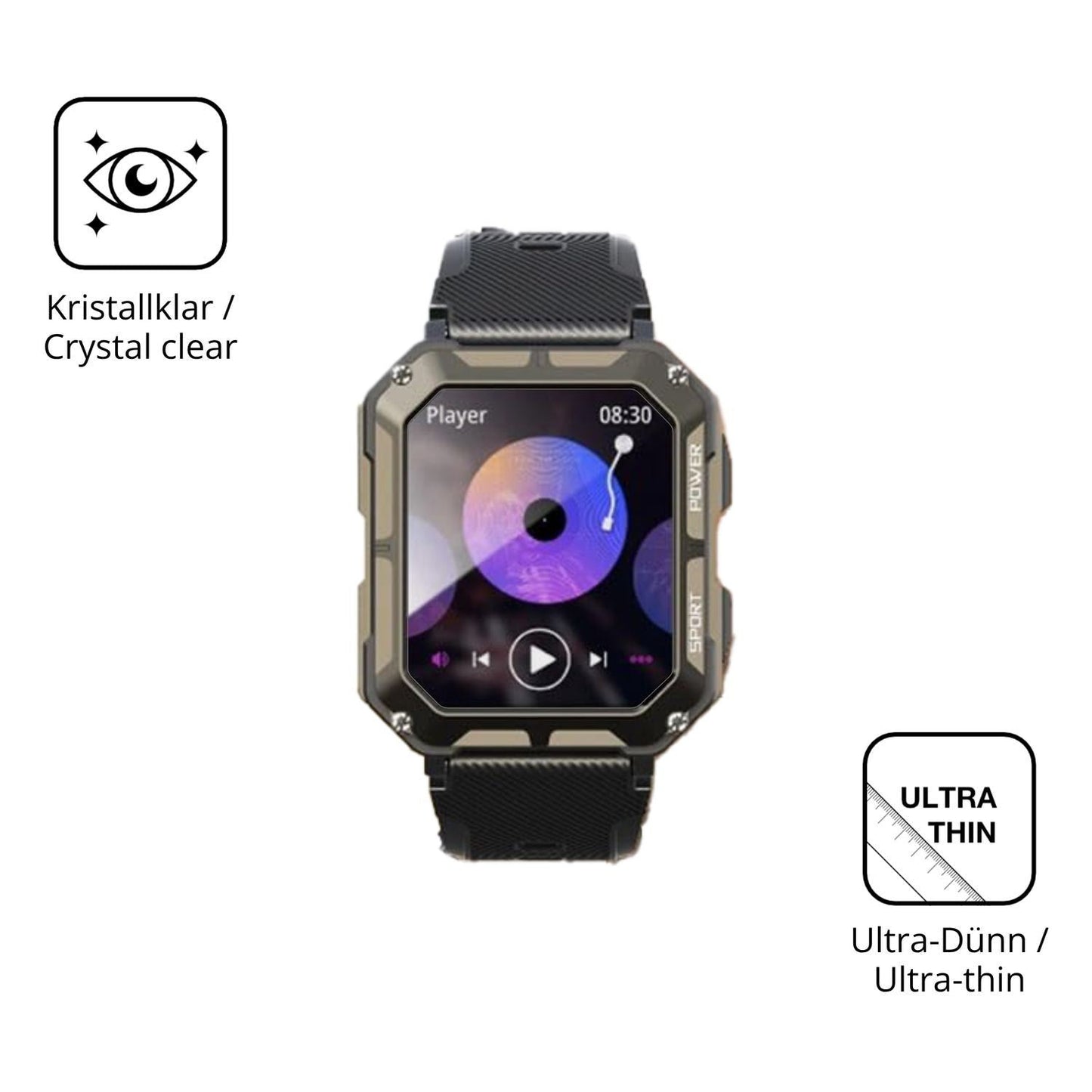6x Schutzfolie klar für Faeymth C20 Pro Display-Sc (5)