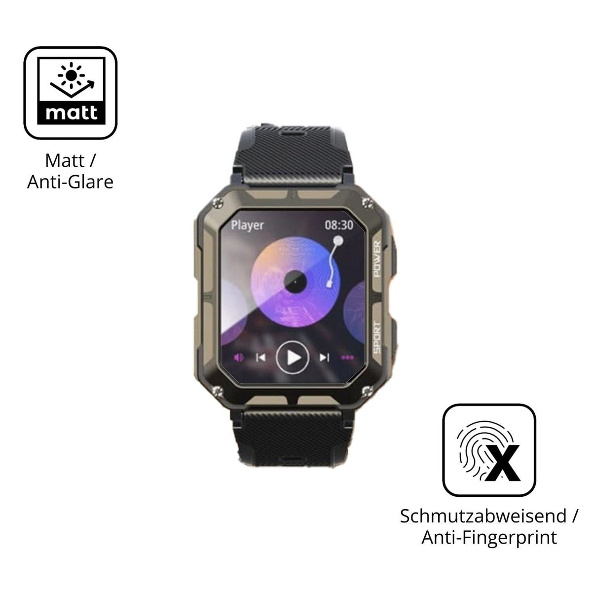 6x Schutzfolie matt für Faeymth C20 Pro Display-Sc (5)