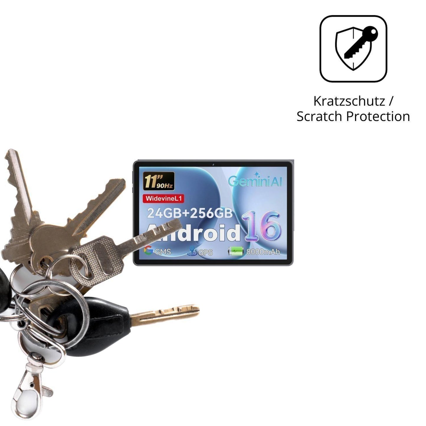 2x Schutzfolie klar für Hasskya M70 Display-Schutz (4)