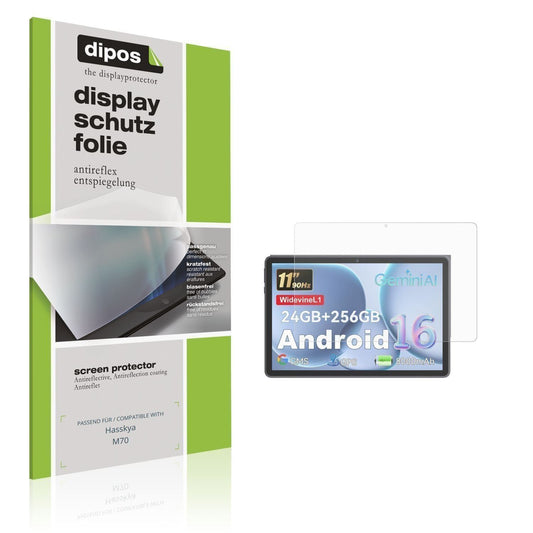 2x Schutzfolie matt für Hasskya M70 Display-Schutz (1)