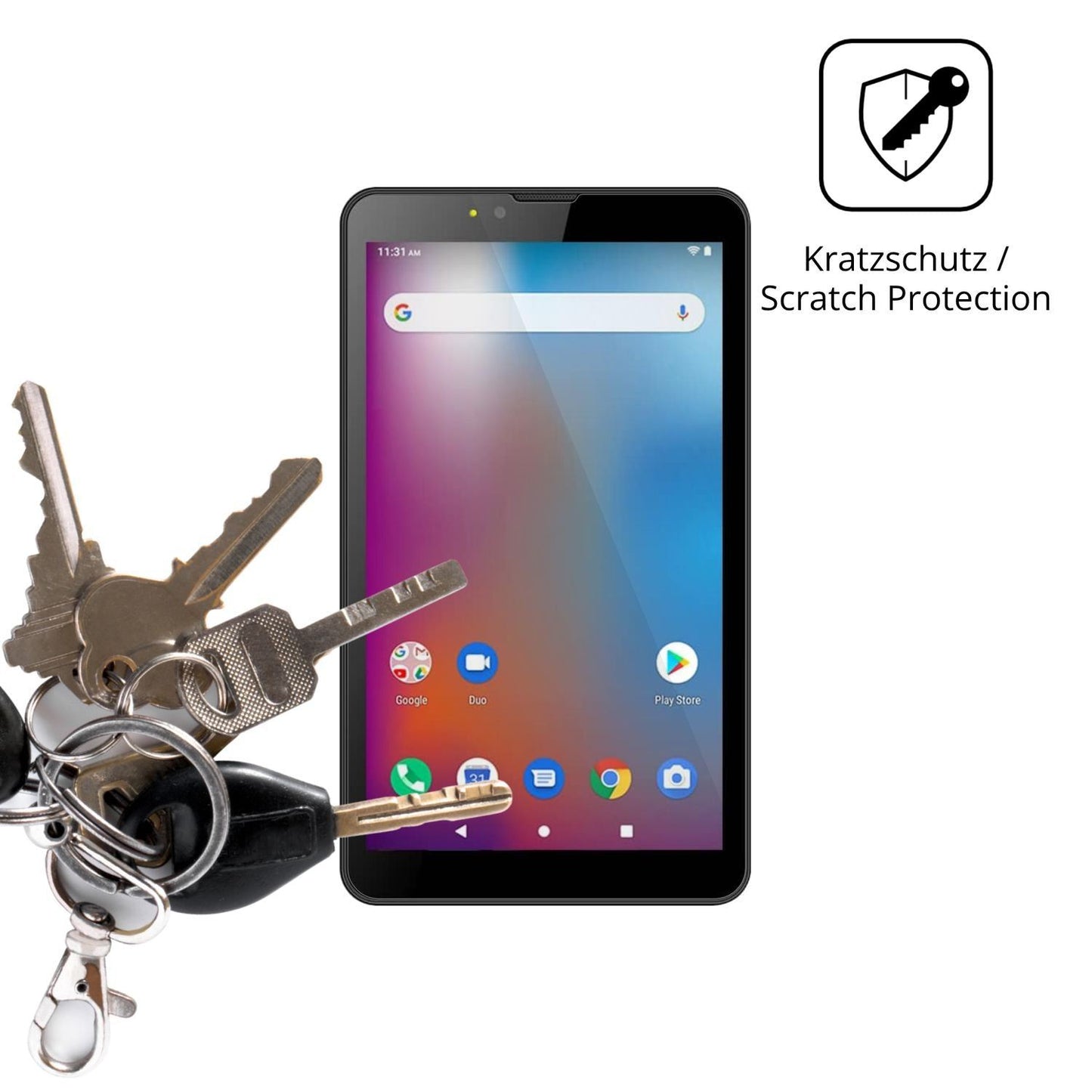2x Schutzfolie klar für Brave BT7X1 Display-Schutz (4)