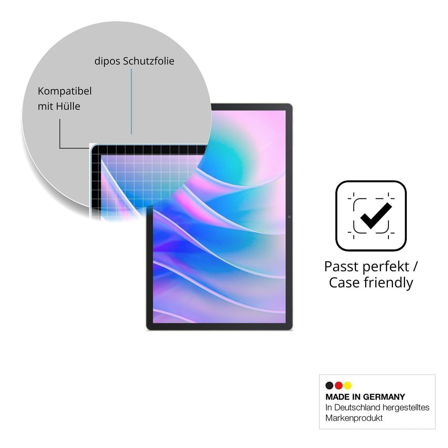 2x Schutzfolie matt für Acer Iconia A14 Display-Sc (6)