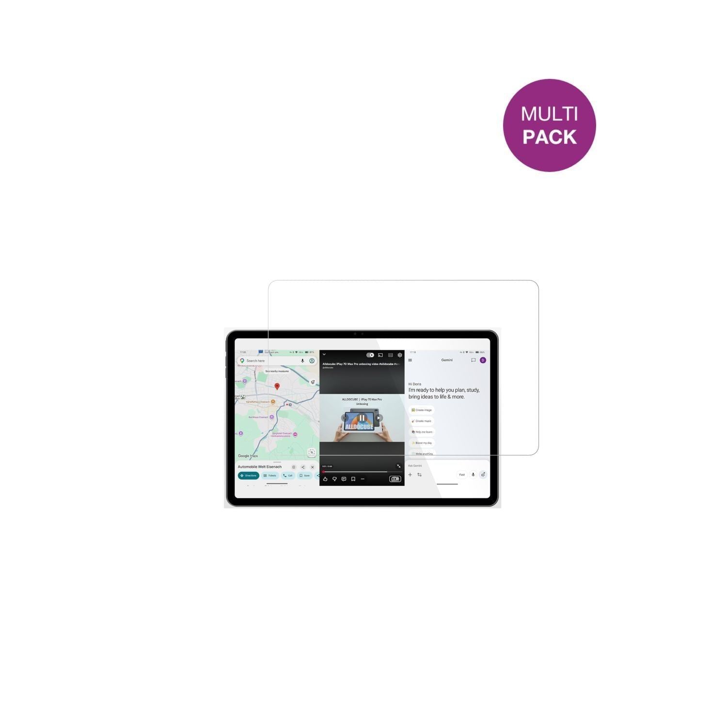 2x Schutzfolie klar für ALLDOCUBE iPlay 70 Max Pro (2)