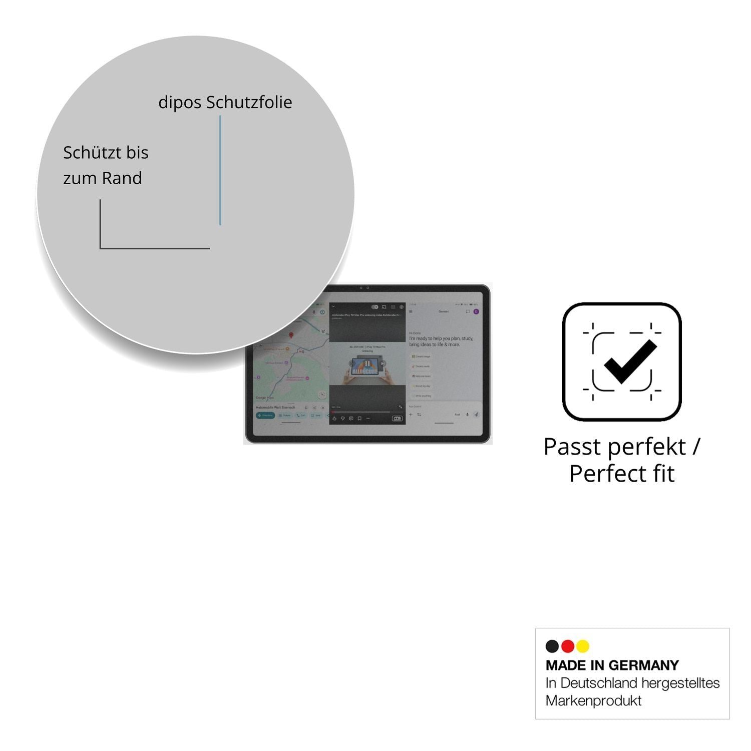 Blickschutzfolie für ALLDOCUBE iPlay 70 Max Pro ma (4)