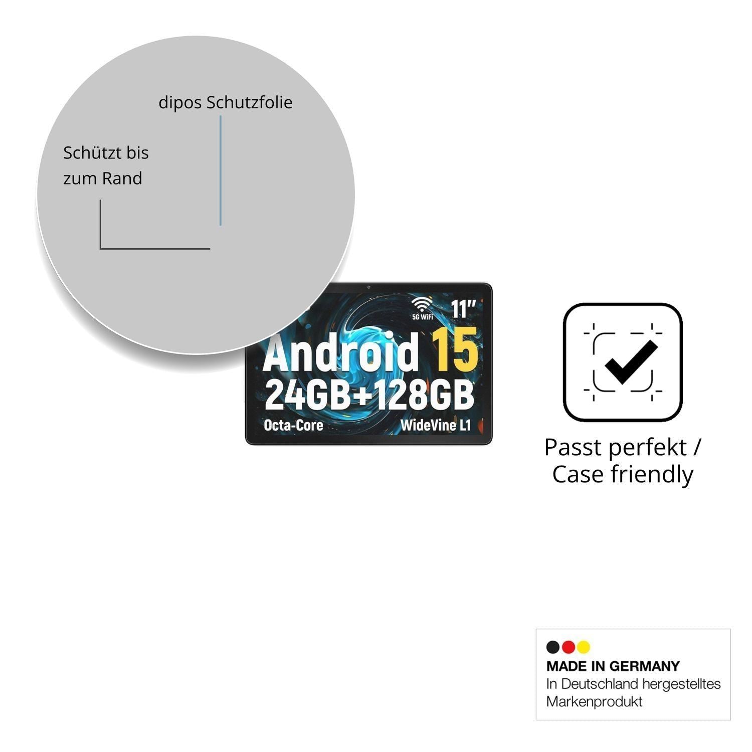 2x 9H Schutzfolie matt für Laptok LAPA7WH Panzerfo (6)