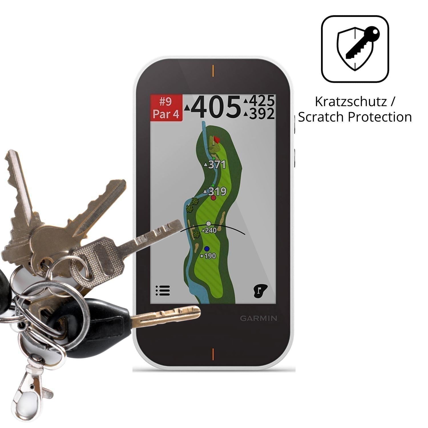 2x Schutzfolie klar für Garmin Approach G80 Displa (4)