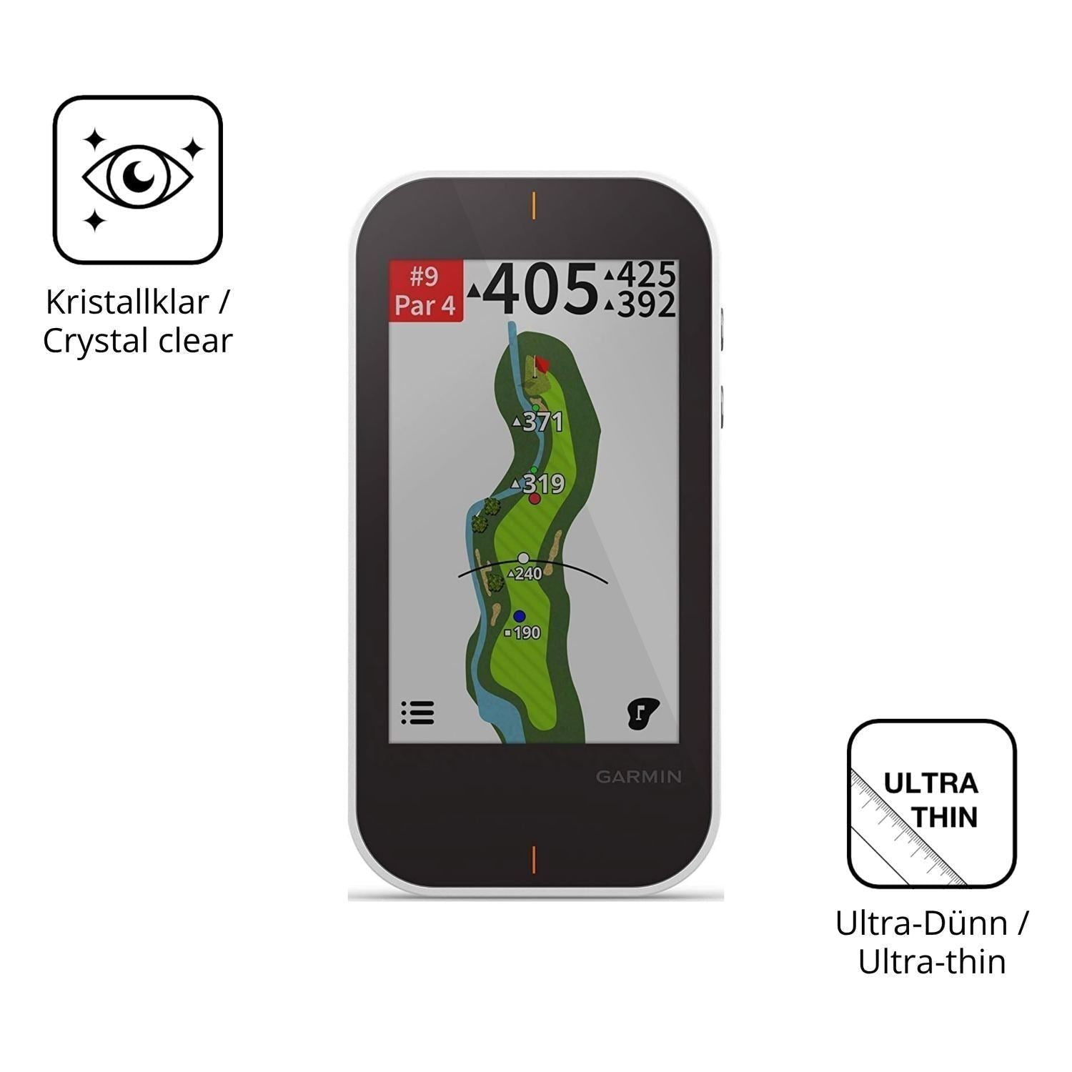 2x Schutzfolie klar für Garmin Approach G80 Displa (5)