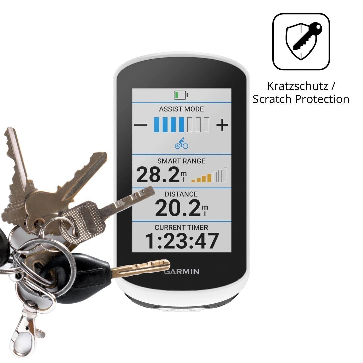 2x Schutzfolie matt für Garmin Edge Explore 2 Powe (4)