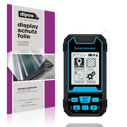 2x Schutzfolie klar für Asixxsix GPS Land-messer D (1)