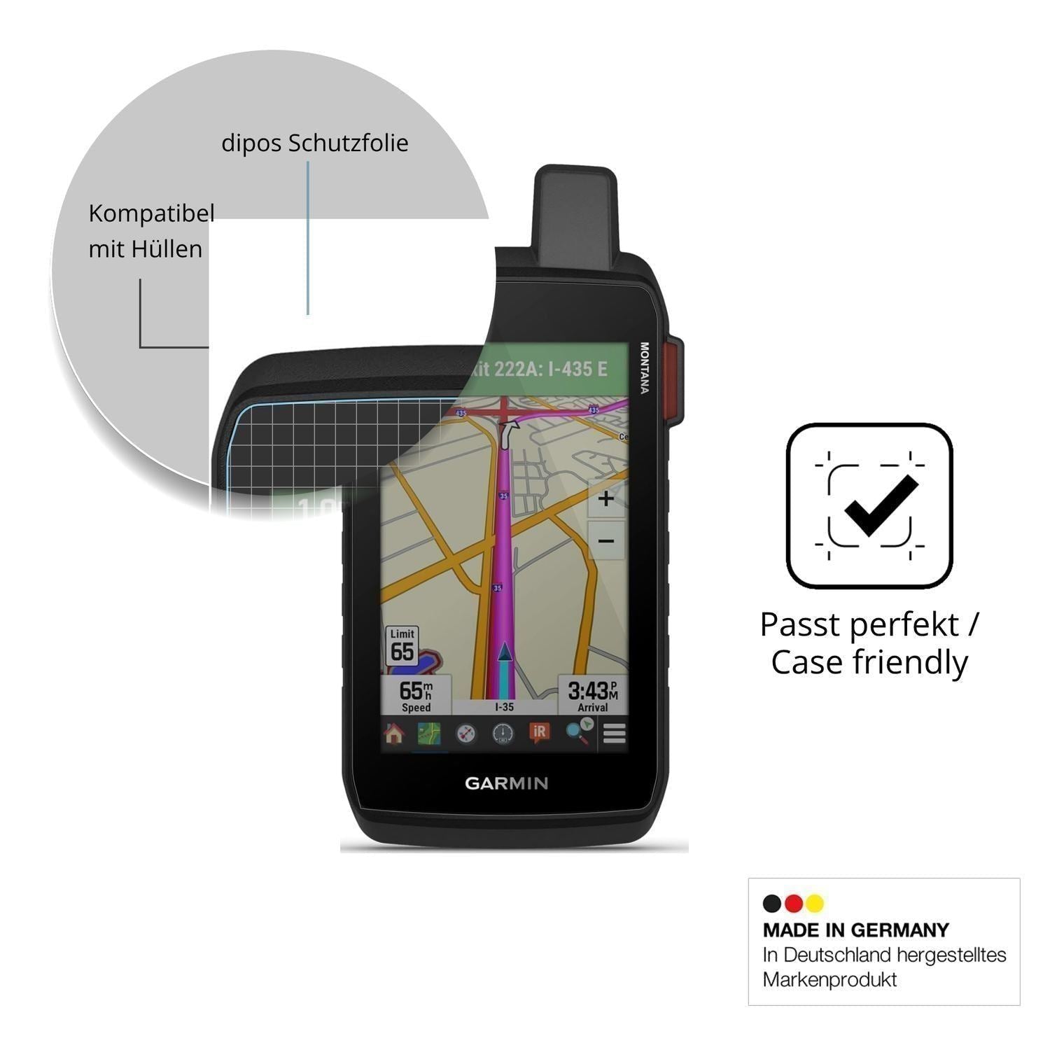 2x Schutzfolie klar für Garmin Montana 710i Displa (6)