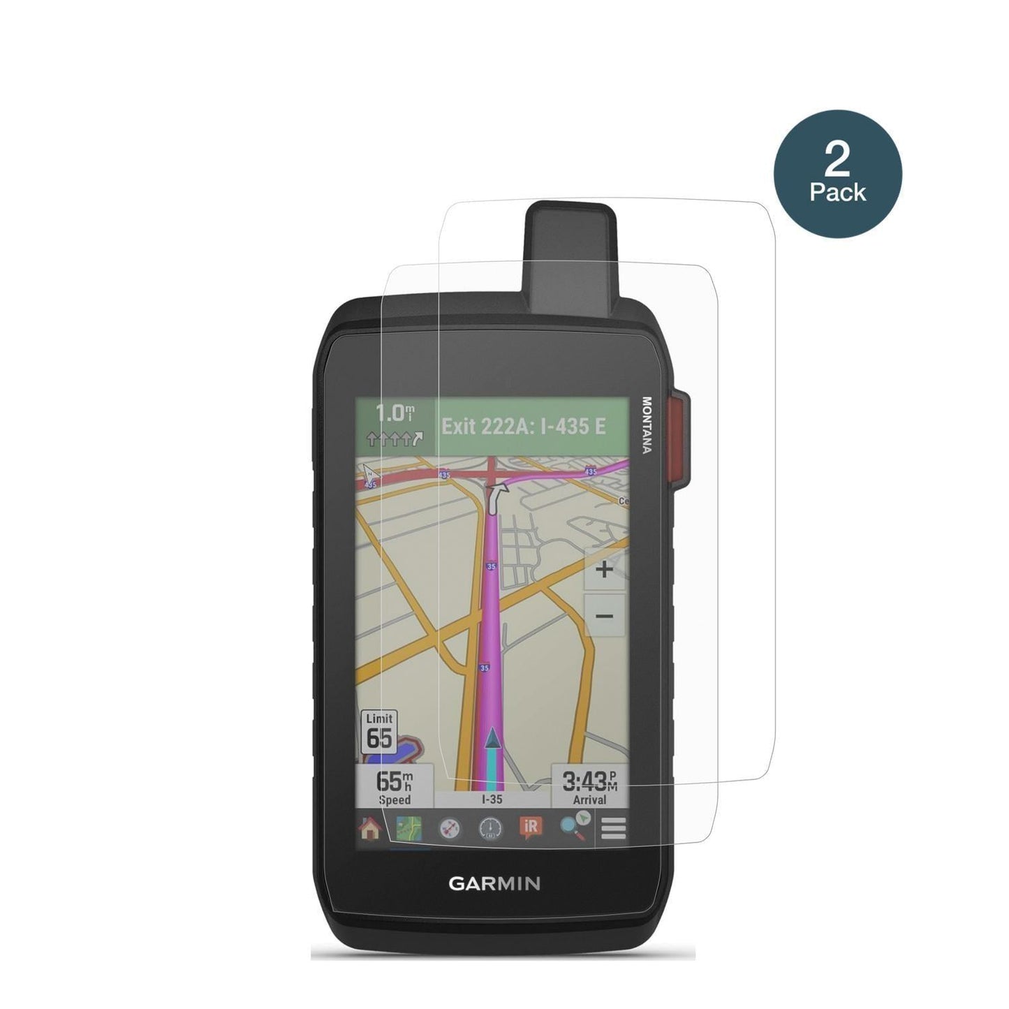 2x 9H Schutzfolie matt für Garmin Montana 710i Pan (2)