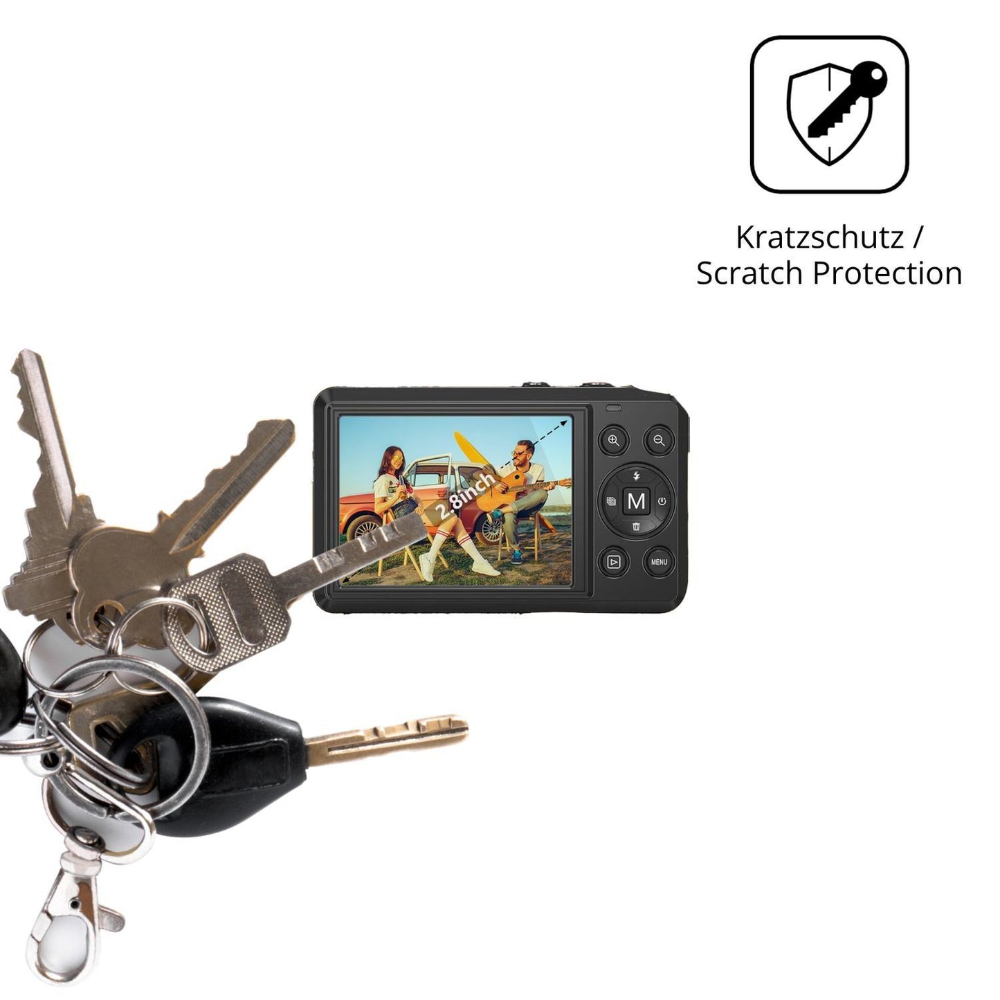 4x Schutzfolie klar für ZMOQNG BDF321 Display-Schu (4)