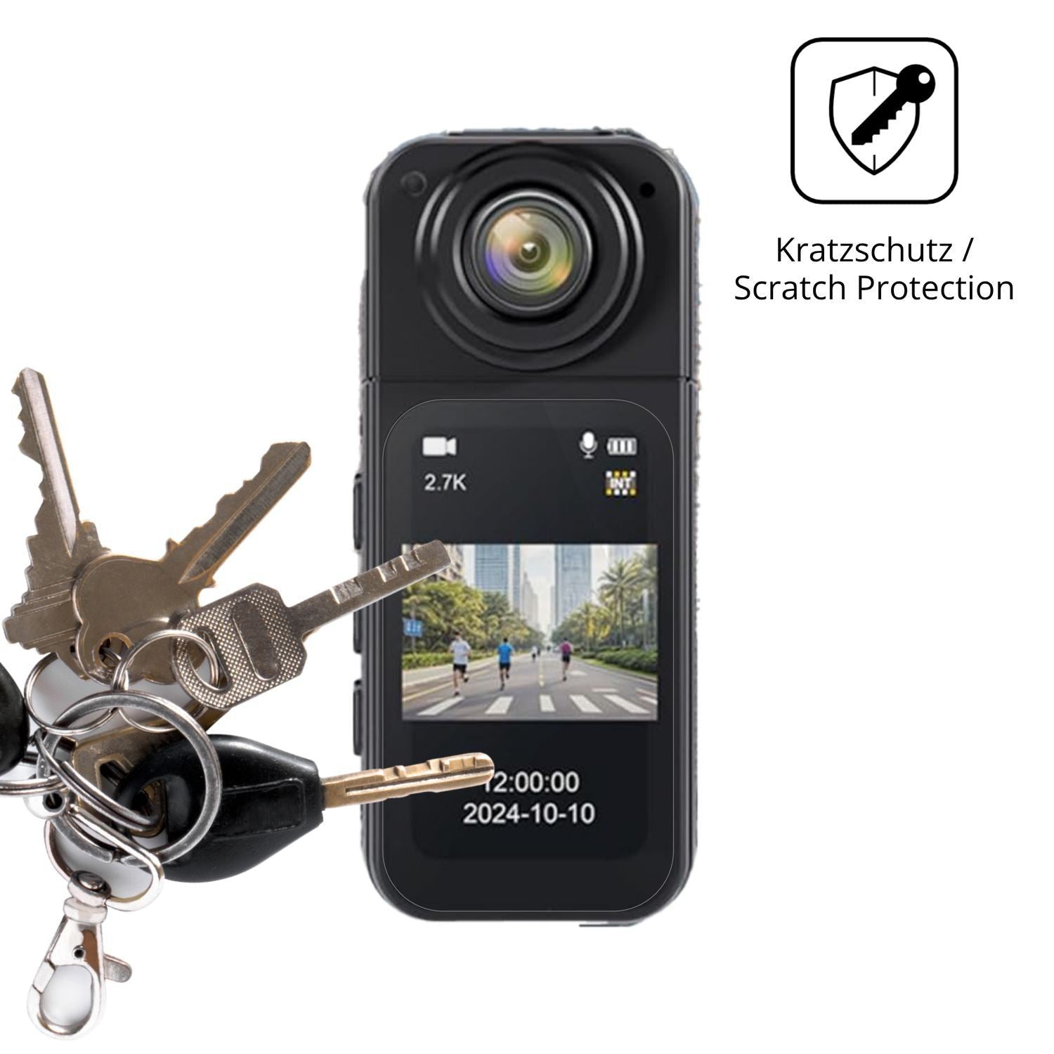 4x Schutzfolie klar für LIROPAU Action Cam Display (4)