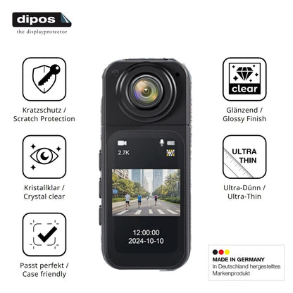 4x Schutzfolie klar für LIROPAU Action Cam Display (7)