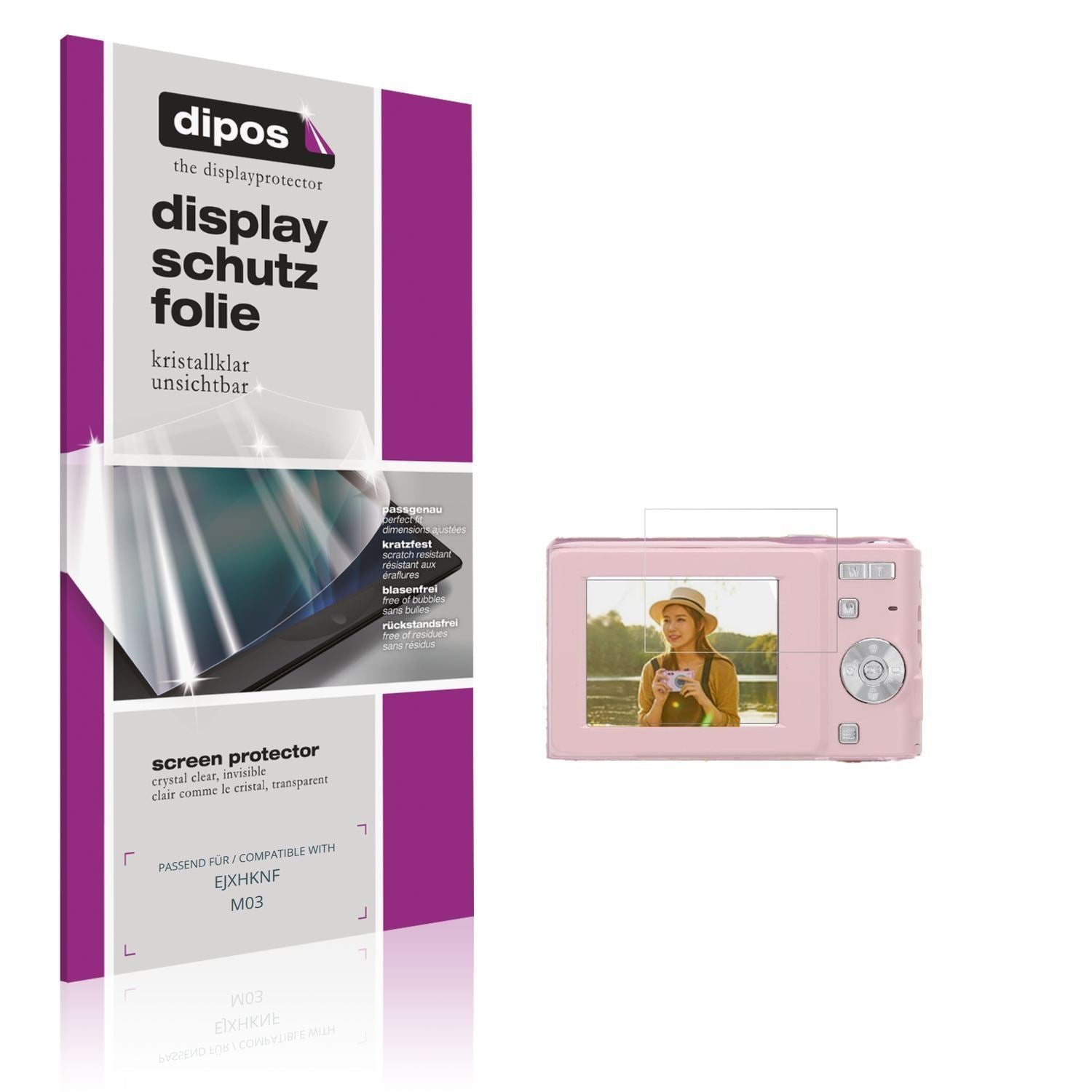4x Schutzfolie klar für EJXHKNF M03 Display-Schutz (1)